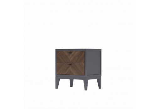 Тумба прикроватная Альба, Орех Американский/Мокко