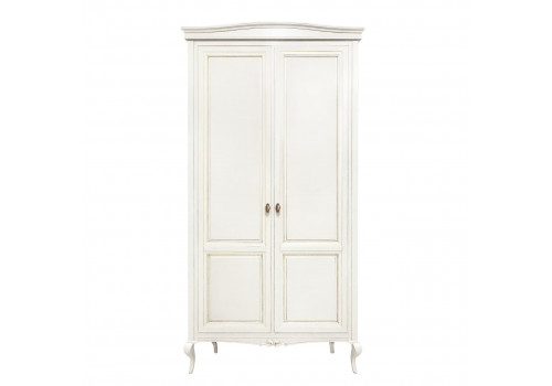 Шкаф 2 дверный Портофино, Молочный/Патина Шампань