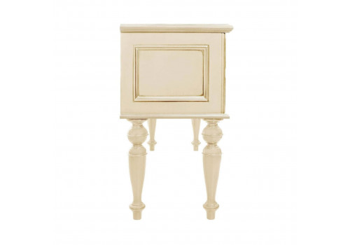 Стол туалетный Палермо Ваниль/Патина Золото со структрой дерева