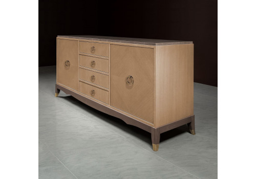 Комод 3х ств. Монте-Карло, Дуб медовый/Дуб серокоричневый