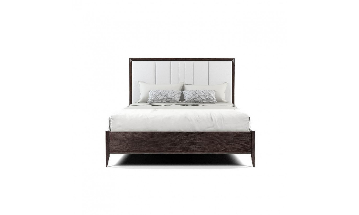 Кровать 180x200 с мягким изголовьем Тоскана, Мореный Дуб