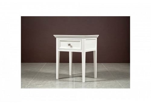 Тумба прикроватная 1 ящик Бруклин, Молочный