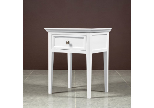 Тумба прикроватная 1 ящик Бруклин, Белый