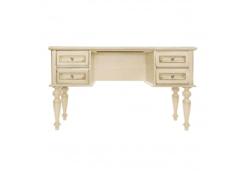 Стол туалетный Палермо Ваниль/Патина Золото со структрой дерева