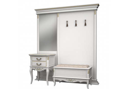 Прихожая Тиволи, Молочный/Патина Золото