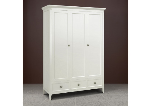 Шкаф 3х створчатый Бруклин, Молочный