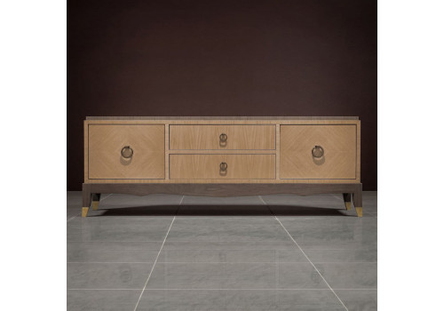 Тумба ТВ Монте-Карло, Дуб медовый/Дуб серокоричневый