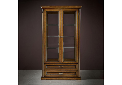 Витрина 2х дверная Палермо Орех