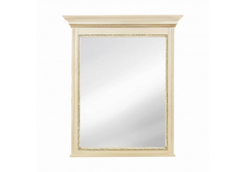 Зеркало Палермо Ваниль/Патина Золото со структрой дерева