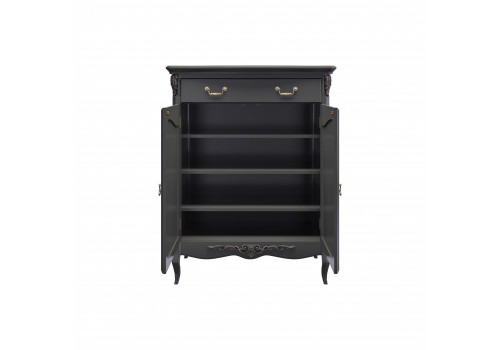 Комод 1 ящик +2 дверки Тиволи, Черный