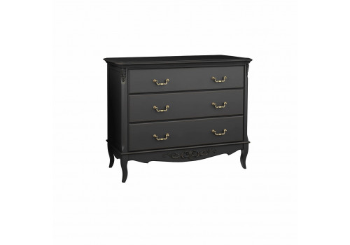 Комод 3 ящика Тиволи, Черный