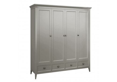 Шкаф 4х створчатый Бруклин, Серый