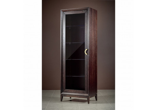 Витрина 1 дверная левая Тоскана, Мореный Дуб