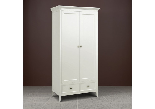Шкаф 2х створчатый Бруклин, Молочный