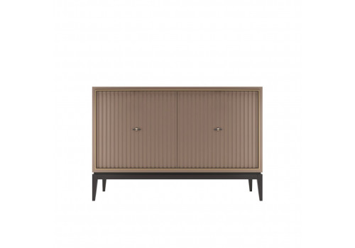 Комод 2 ств, фасад с фрезеровкой Ницца, Пудровый