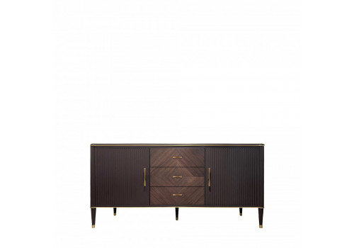 Комод 3 ств, Венеция, моккачино/орех американский