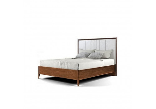 Кровать 160x200 с мягким изголовьем Тоскана, дуб табакко