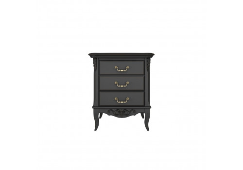 Тумба прикроватная 3 ящика Тиволи, Черный