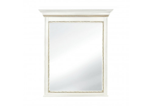 Зеркало Неаполь, Молочный/Патина Золото без структуры дерева