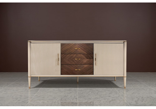 Комод 3 ств, Венеция, меланж/орех американский