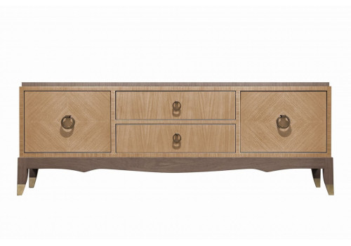 Тумба ТВ Монте-Карло, Дуб медовый/Дуб серокоричневый