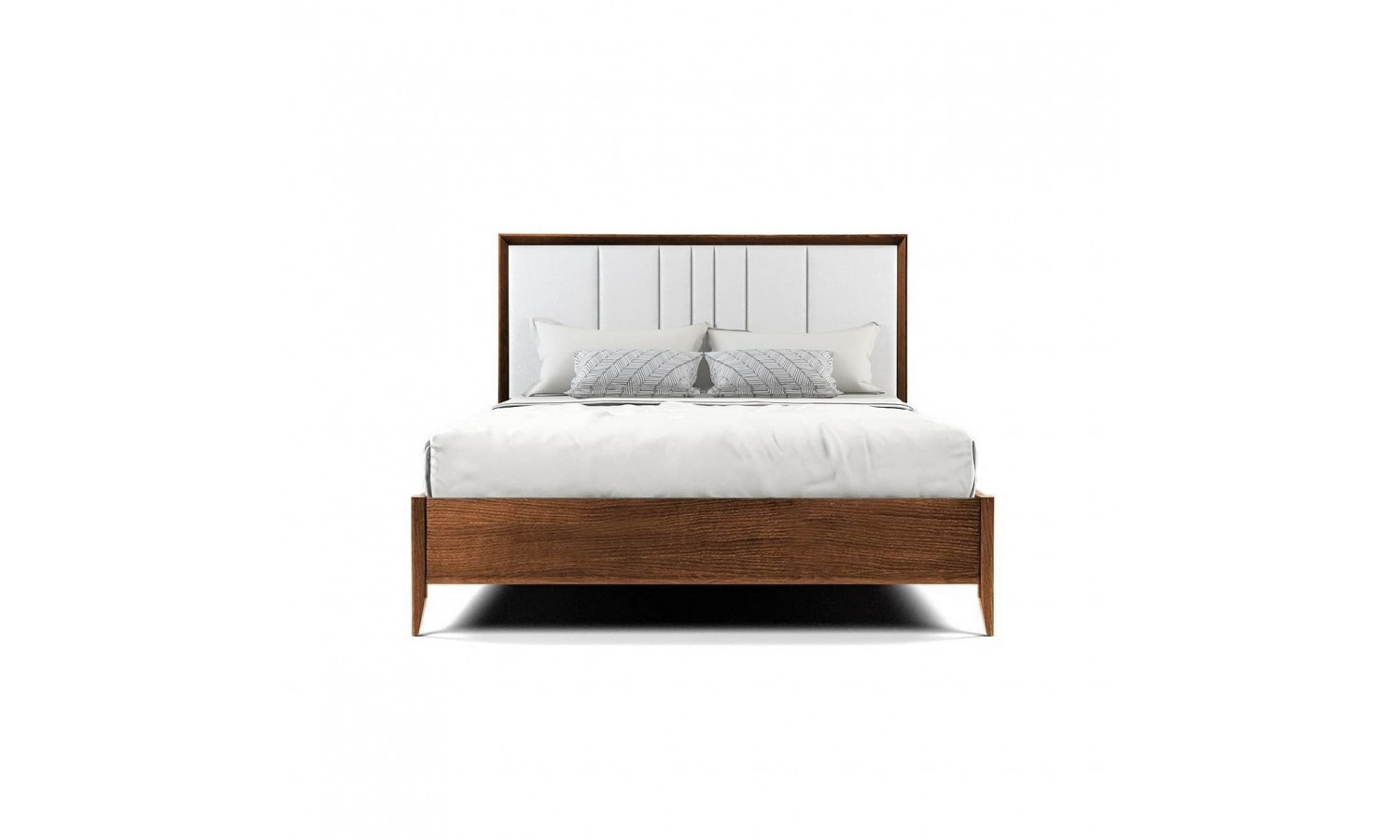 Кровать 180x200 с мягким изголовьем Тоскана, дуб табакко