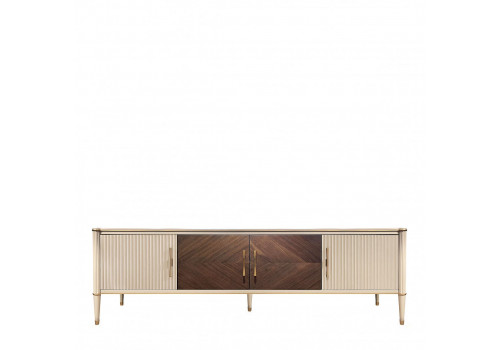 Тумба ТВ большая, Венеция, меланж/орех американский