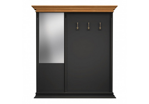 Прихожая Тиволи WOOD, Черный/Ясень