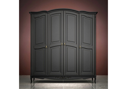 Шкаф 4х створчатый Тиволи, Черный