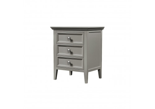 Тумба прикроватная 3 ящика Бруклин, Серый