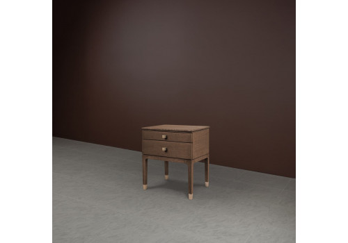 Тумба прикроватная с 2 ящиками Ливорно, Дуб Капучино