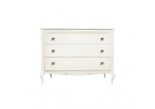 Комод Портофино, Молочный/Патина Шампань