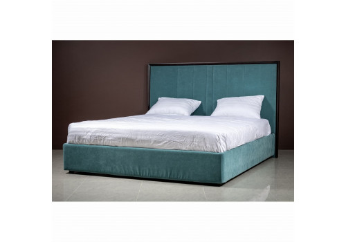 Кровать 160x200 мягкая c контейнером и подъемным механизмом Тоскана, Мореный Дуб