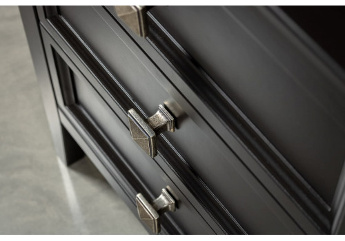 Тумба прикроватная 3 ящика Бруклин, Черный