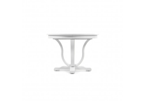 Стол круглый раскладной, вставка 40 см., диаметр 120 Бруклин, Белый