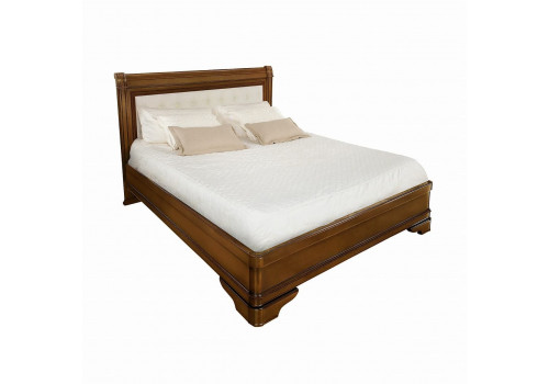 Кровать 160x200 с мягкой спинкой Палермо Орех