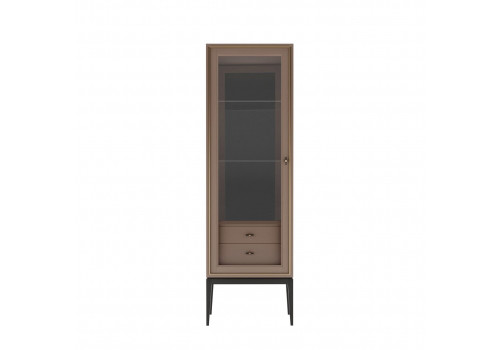 Витрина 1 ств с ящиками левая Ницца, Пудровый