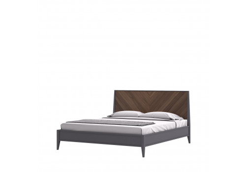 Кровать 180x200 Альба, Орех Американский/Мокко