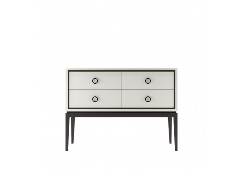 Комод на высоких ножках малый Ницца, Молочный