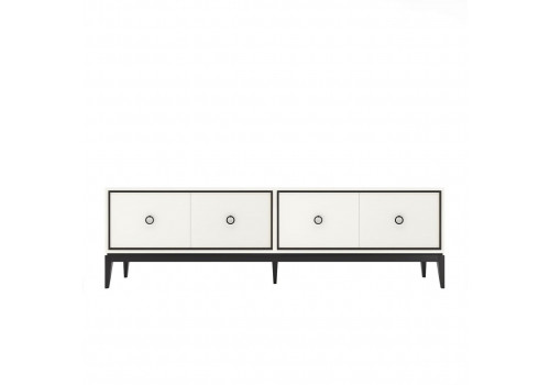 Тумба ТВ большая Ницца, Молочный