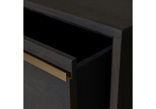 Тумба прикроватная 2 ящика Сидней, Графит