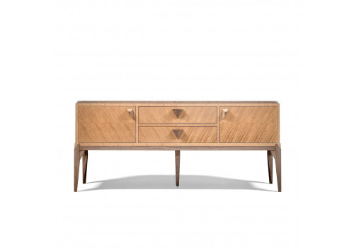 Тумба ТВ Барселона, Дуб медовый/Дуб серокоричневый