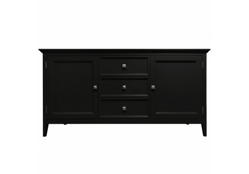 Комод 2 дверки 3 ящика Бруклин, Черный