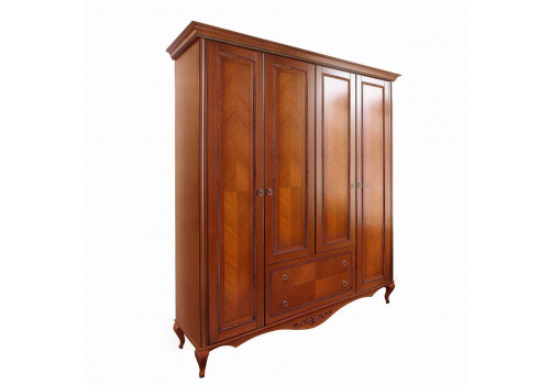 Шкаф 4 дверный Неаполь, Янтарь