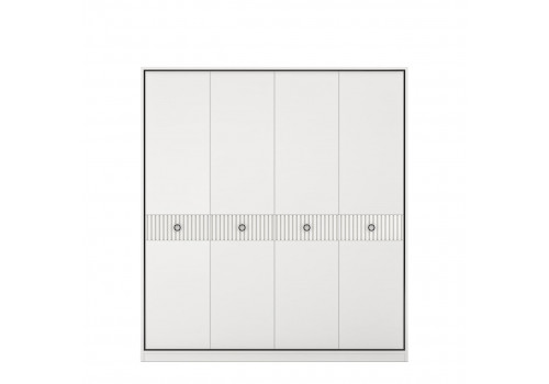 Шкаф 4х створчатый Ницца, Молочный