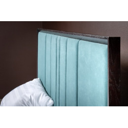 Кровать 180x200 мягкая Тоскана, Мореный Дуб