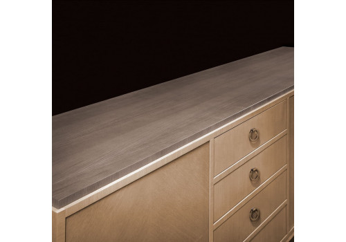 Комод 3х ств. Монте-Карло, Дуб медовый/Дуб серокоричневый