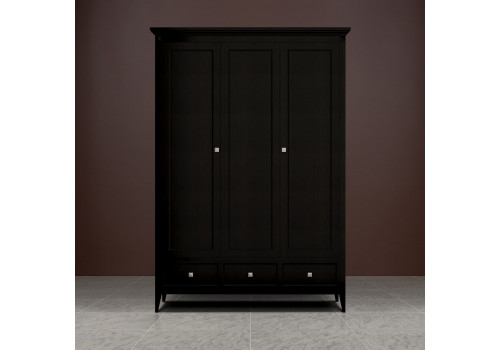 Шкаф 3х створчатый Бруклин, Черный