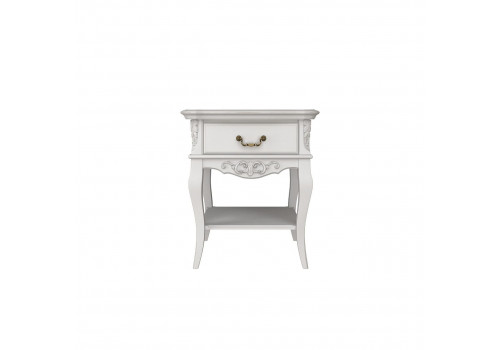 Тумба прикроватная 1 ящик Тиволи, Молочный
