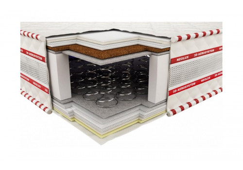 Матрас НЕОСПРИНГ ультра-кокос 3D